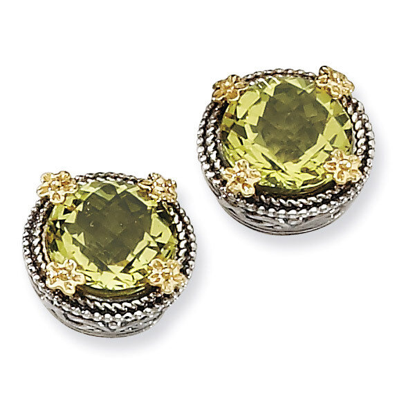Lq Earrings Sterling Silver &amp; 14k Gold QTC260