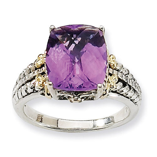 Am Ring Sterling Silver &amp; 14k Gold QTC309-7