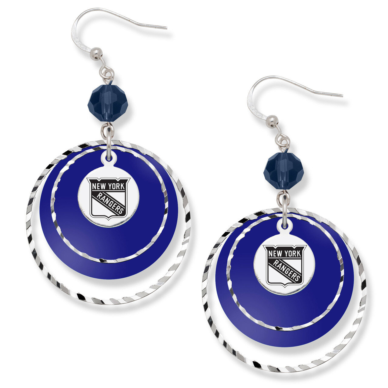 New York Rangers Game Day Earrings RNG068ER-CR