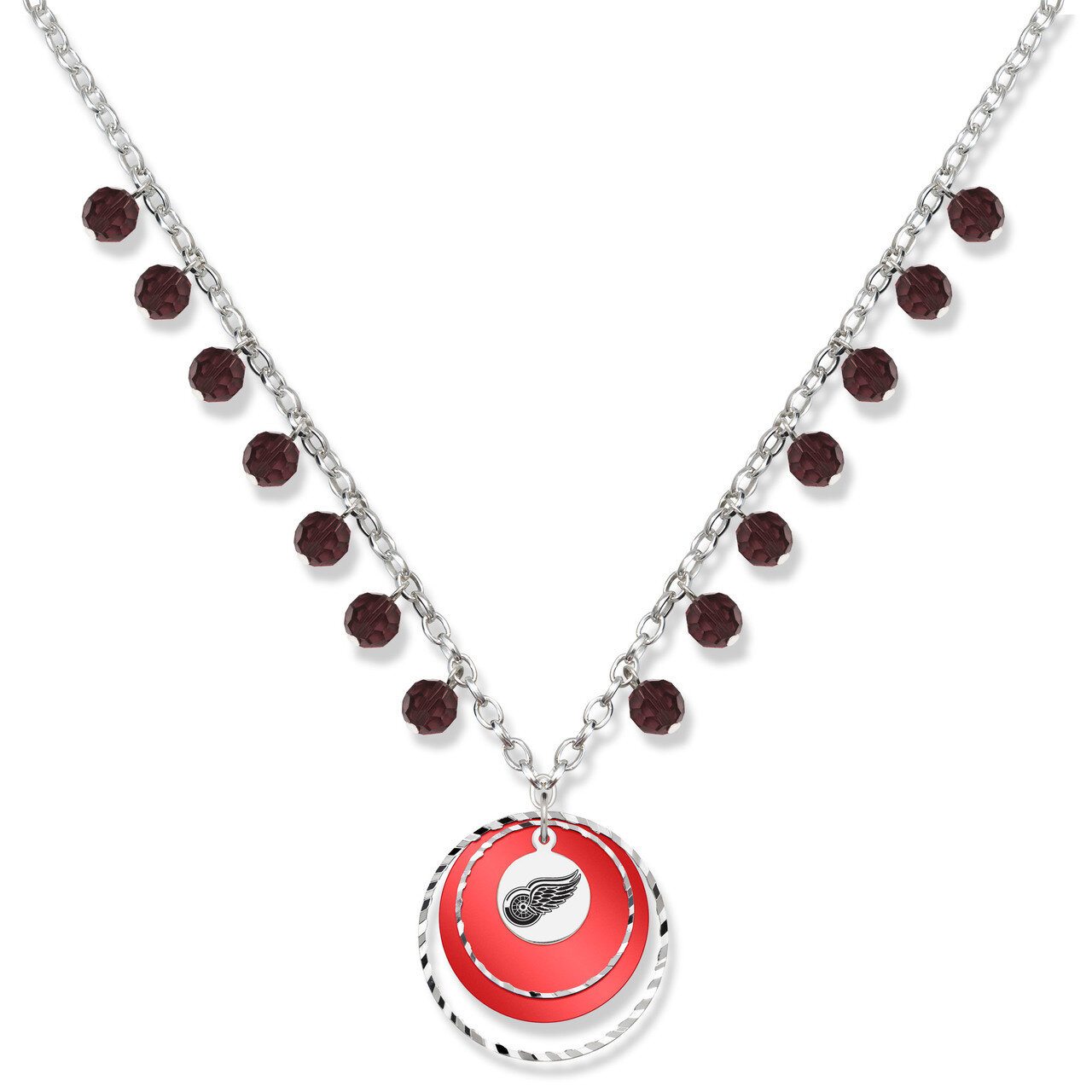 Detroit Red Wings Game Day Necklace RWI068N-CR