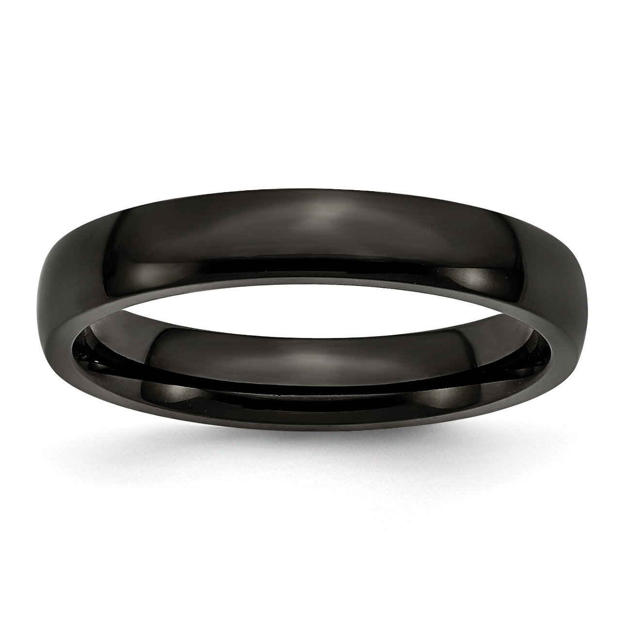4mm Black Ip-Plated Polished Band Stainless Steel SR310-10