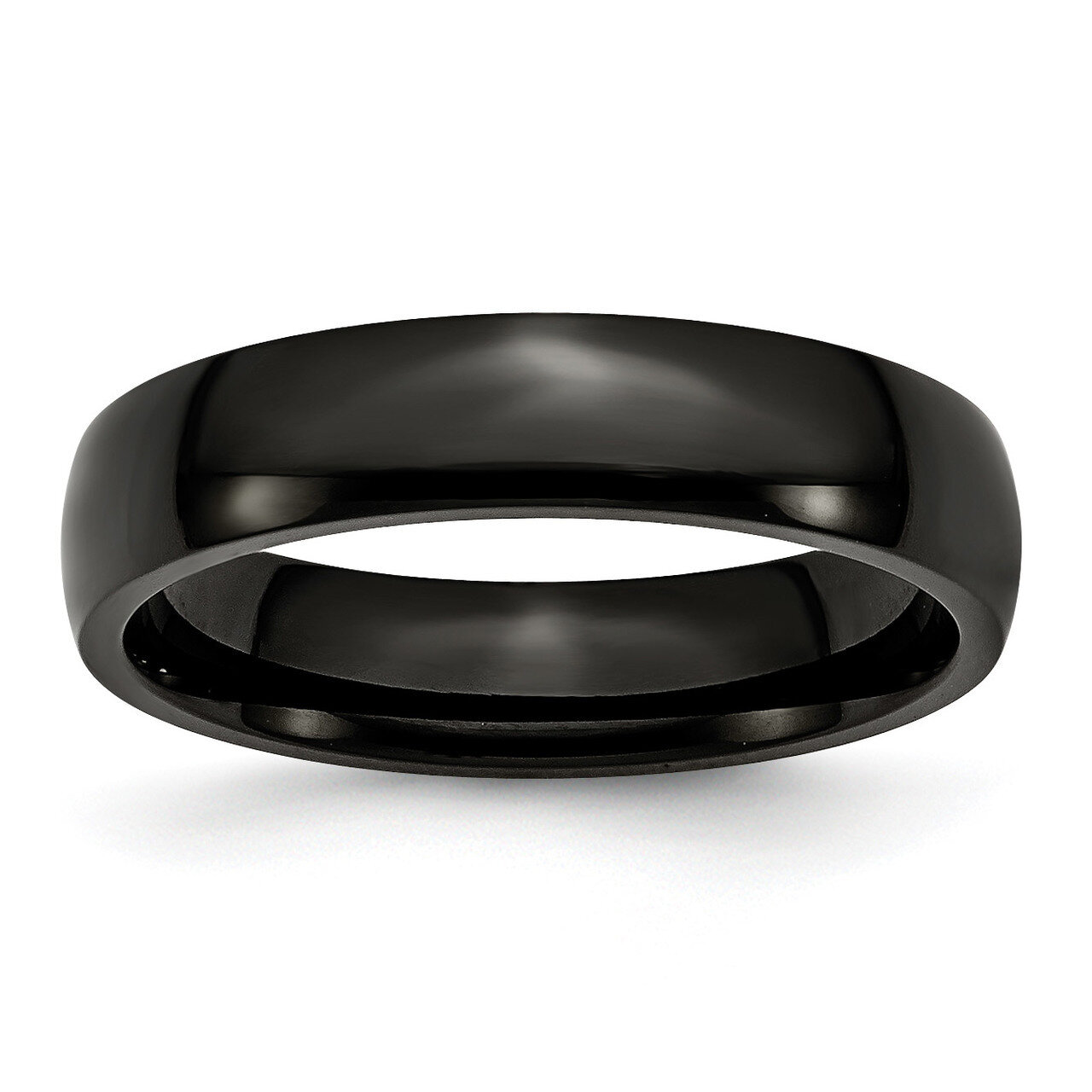 5mm Black Ip-Plated Polished Band Stainless Steel SR311-10.5