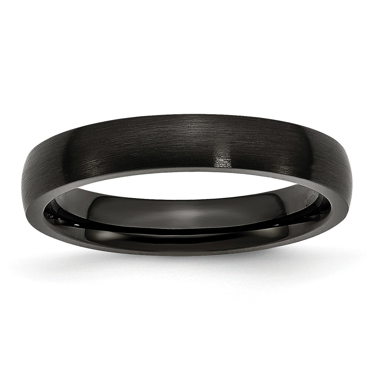 4mm Black Ip-Plated Brushed Band Stainless Steel SR315-10.5