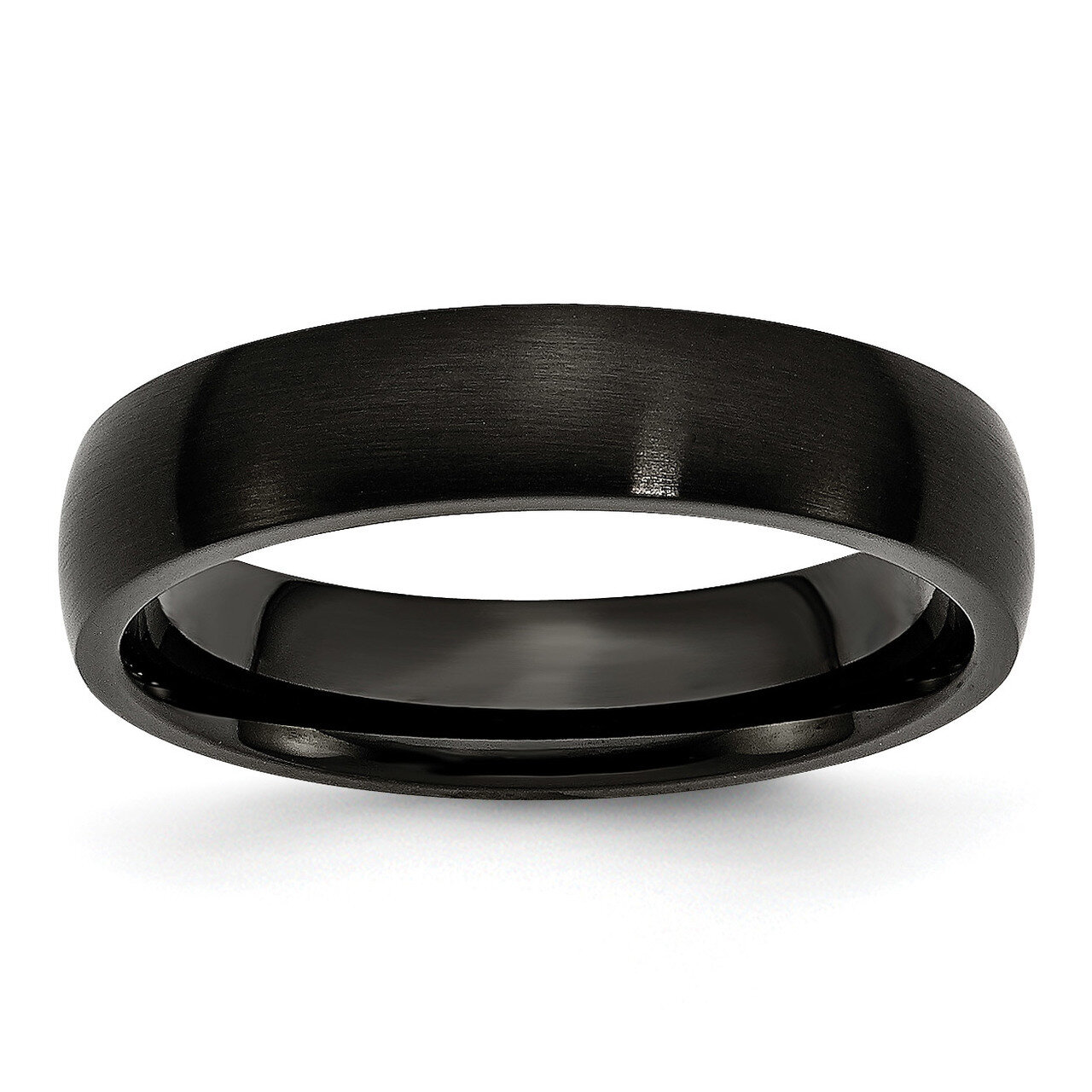 5mm Black Ip-Plated Brushed Band Stainless Steel SR316-10