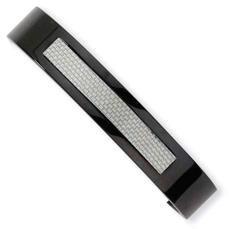Black Color Ip-Plated Fancy Hinged Bracelet Stainless Steel SRB296
