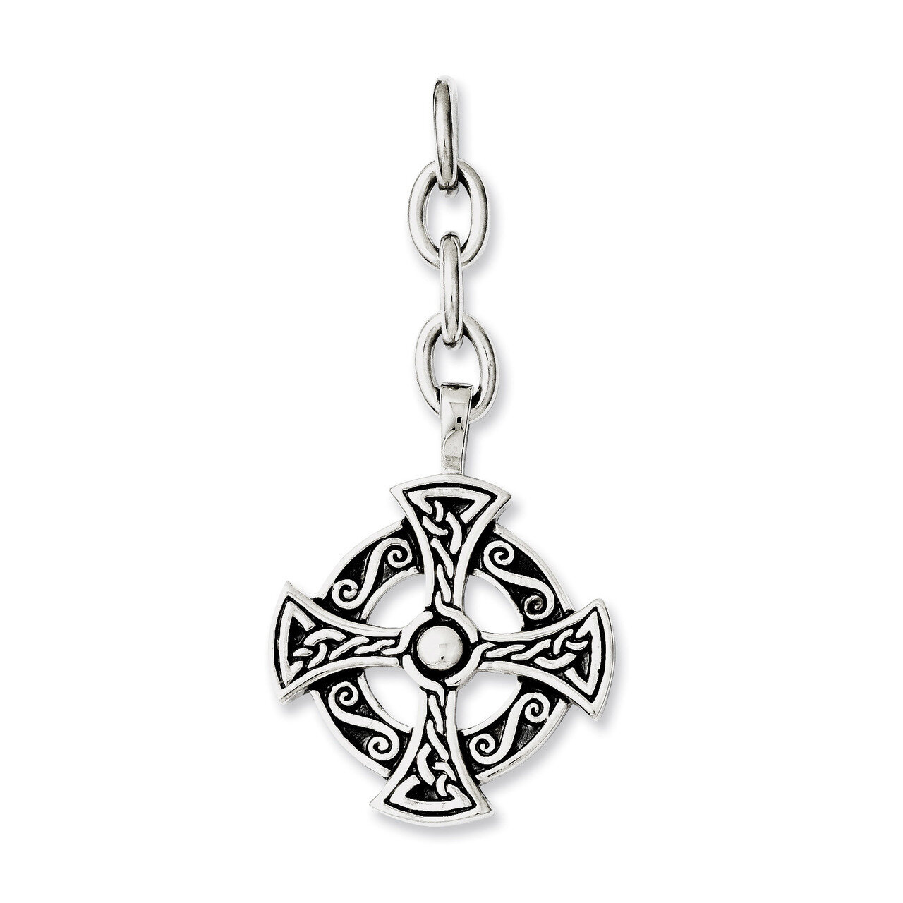 Celtic Cross Interchangeable Charm Pendant Stainless Steel SRCH230