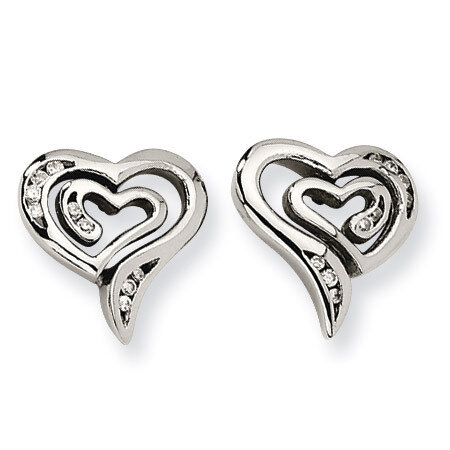 Cz Earrings Stainless Steel SRE142