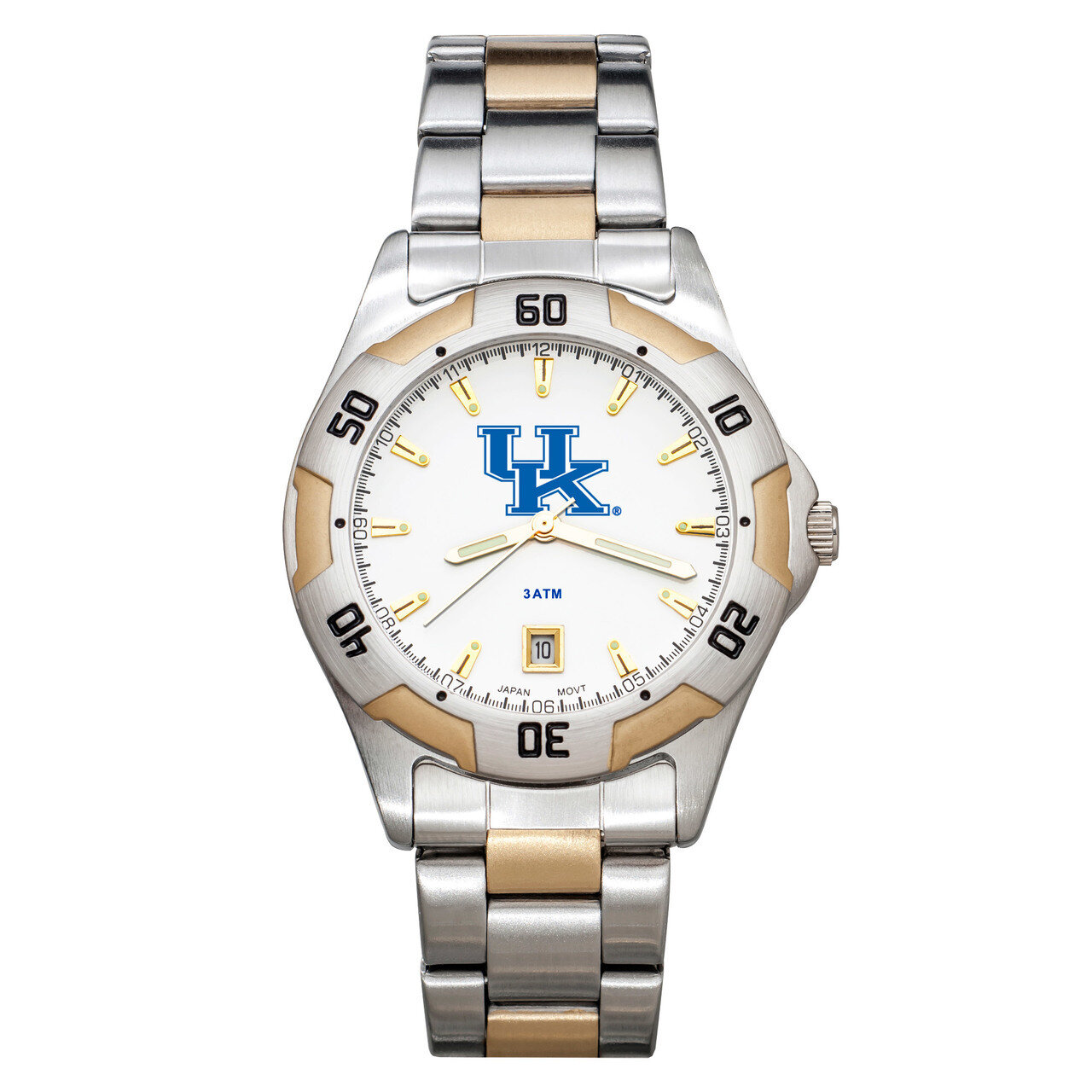 University of Kentucky All-Pro Men's Two-Tone Watch with Bracelet UK153