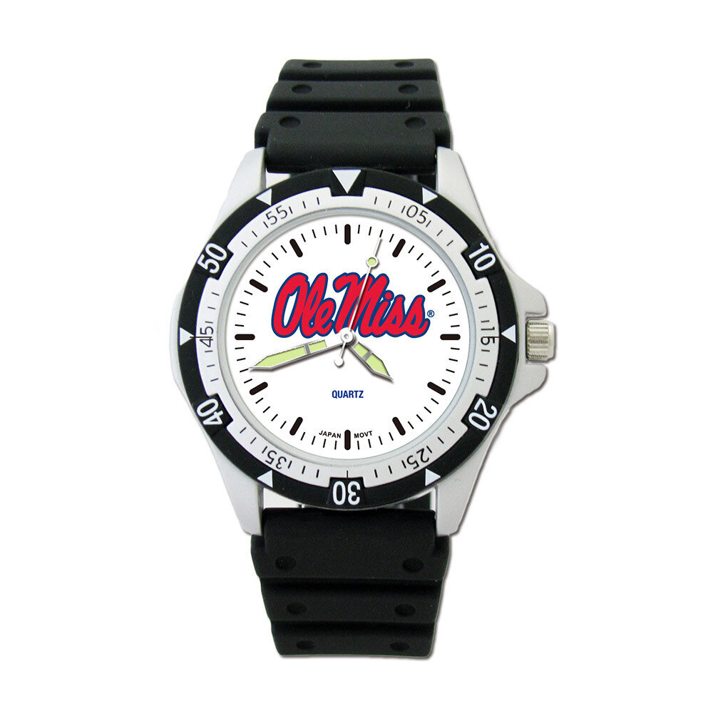 University of Miss Ole Miss Option Sport Watch With Pu Strap UMS135