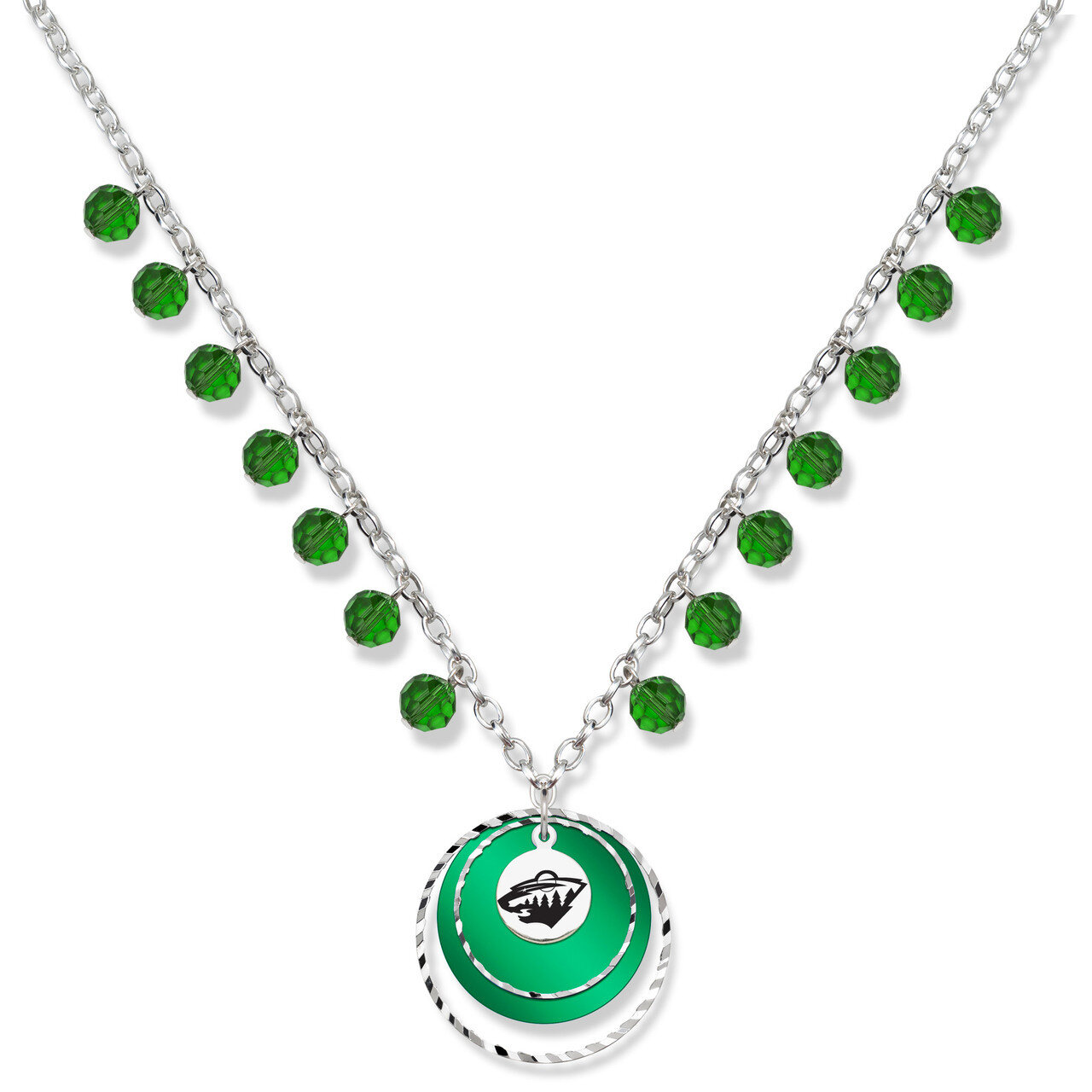 Minnesota Wild Game Day Necklace WIL068N-CR