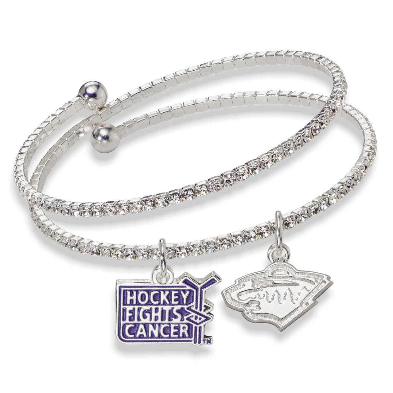 Minnesota Wild Support Hfc Crystal Bracelet WIL075BR-HFC