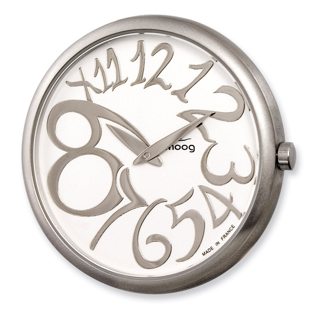 Moog Pol. Stnlss Stl/Silver Dial/Slvr-Tone Mrkrs Watch Only XWA3672W