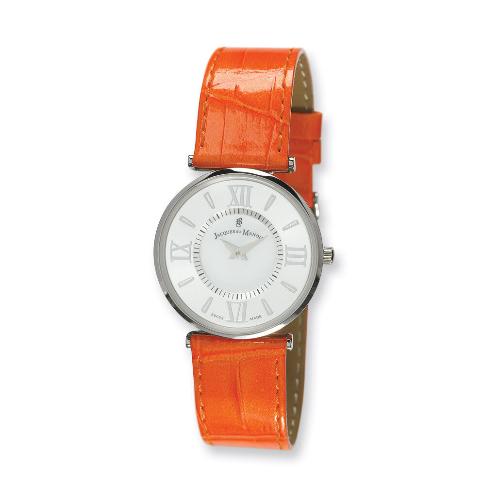 Jacques Du Manoir Orange Strap Watch Ladies XWA3930