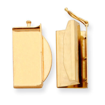 Folded Tongue and Box Clasp 14k Gold YG1849