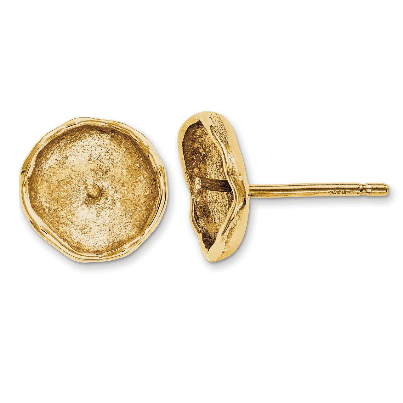 Pearl Earring Finding 14k Gold YG4870