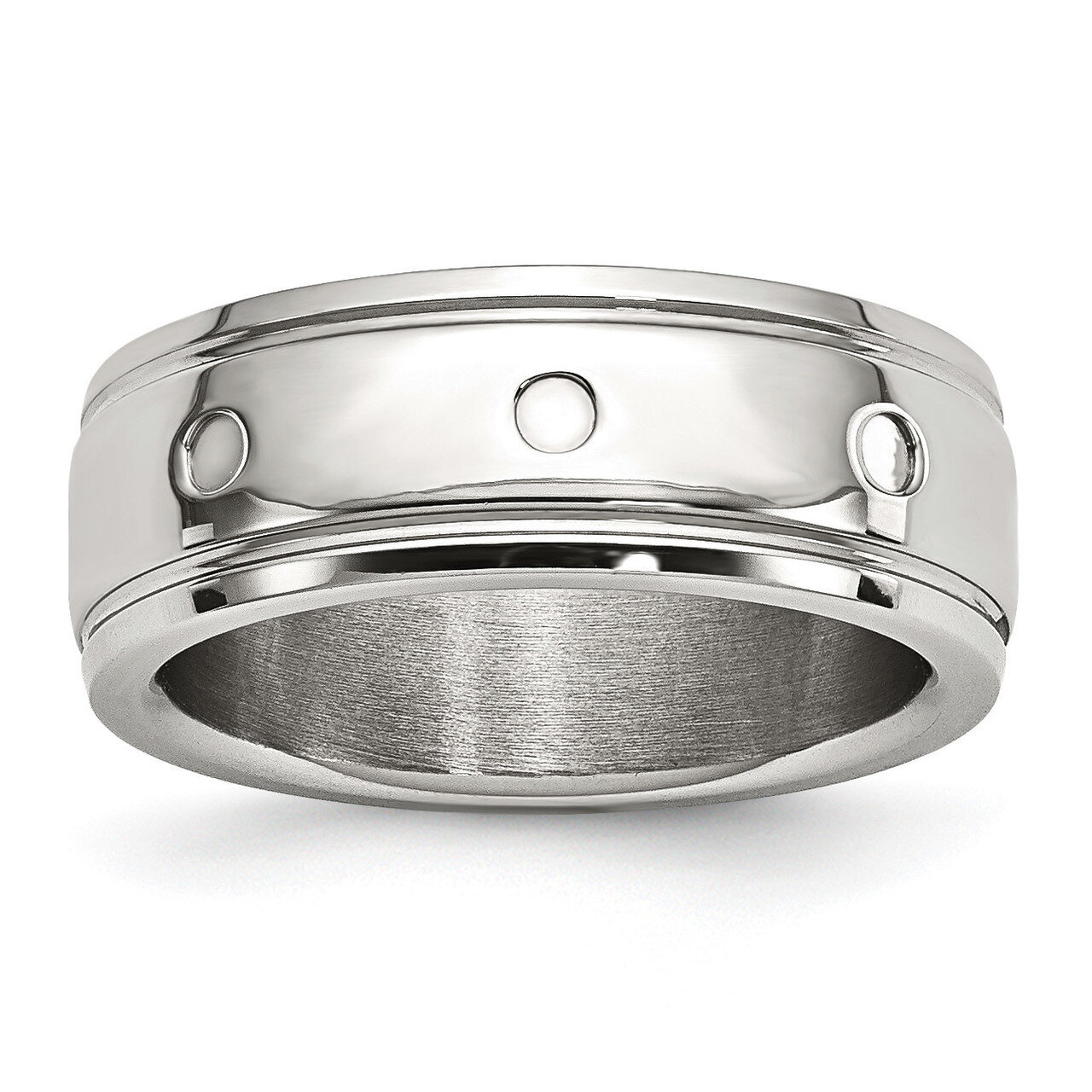 Grooved Ring Stainless Steel Polished SR593 by Chisel, MPN: SR593, 191101559280