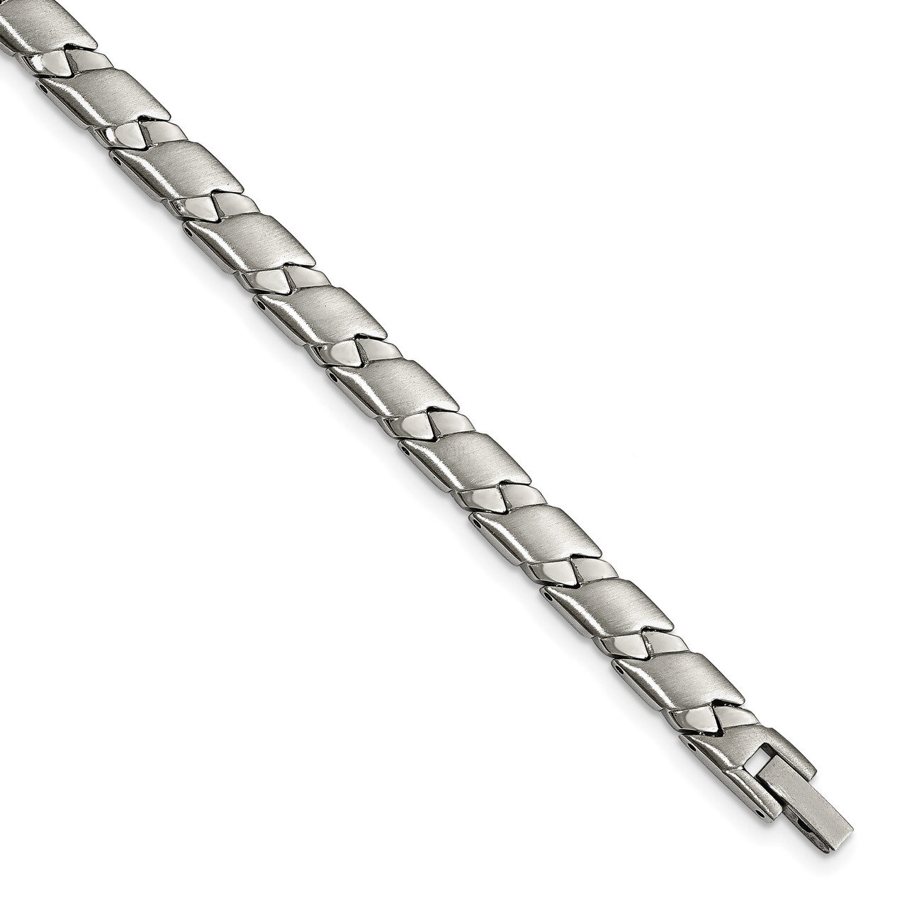 Brushed 8.25 Inch Bracelet Stainless Steel Polished SRB1678-7.5