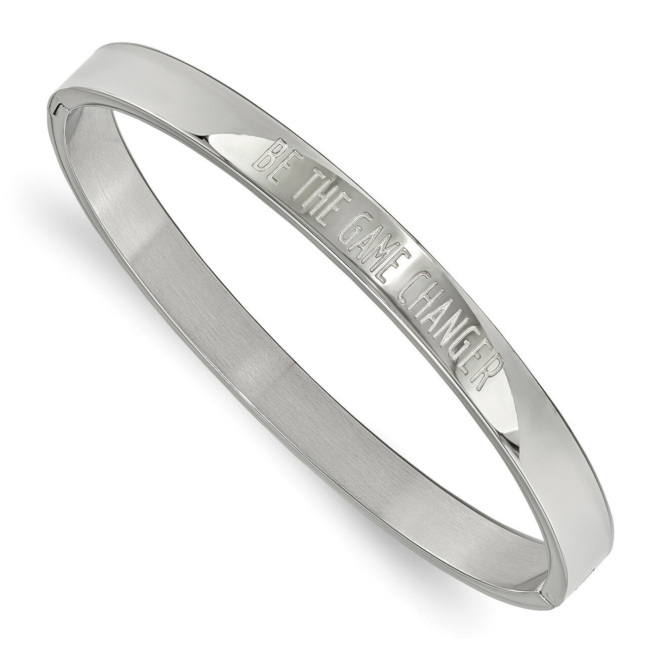 Be the Game Changer 6mm Hinged Bangle Stainless Steel Polished SRB1891 by Chisel, MPN: SRB1891, 191…