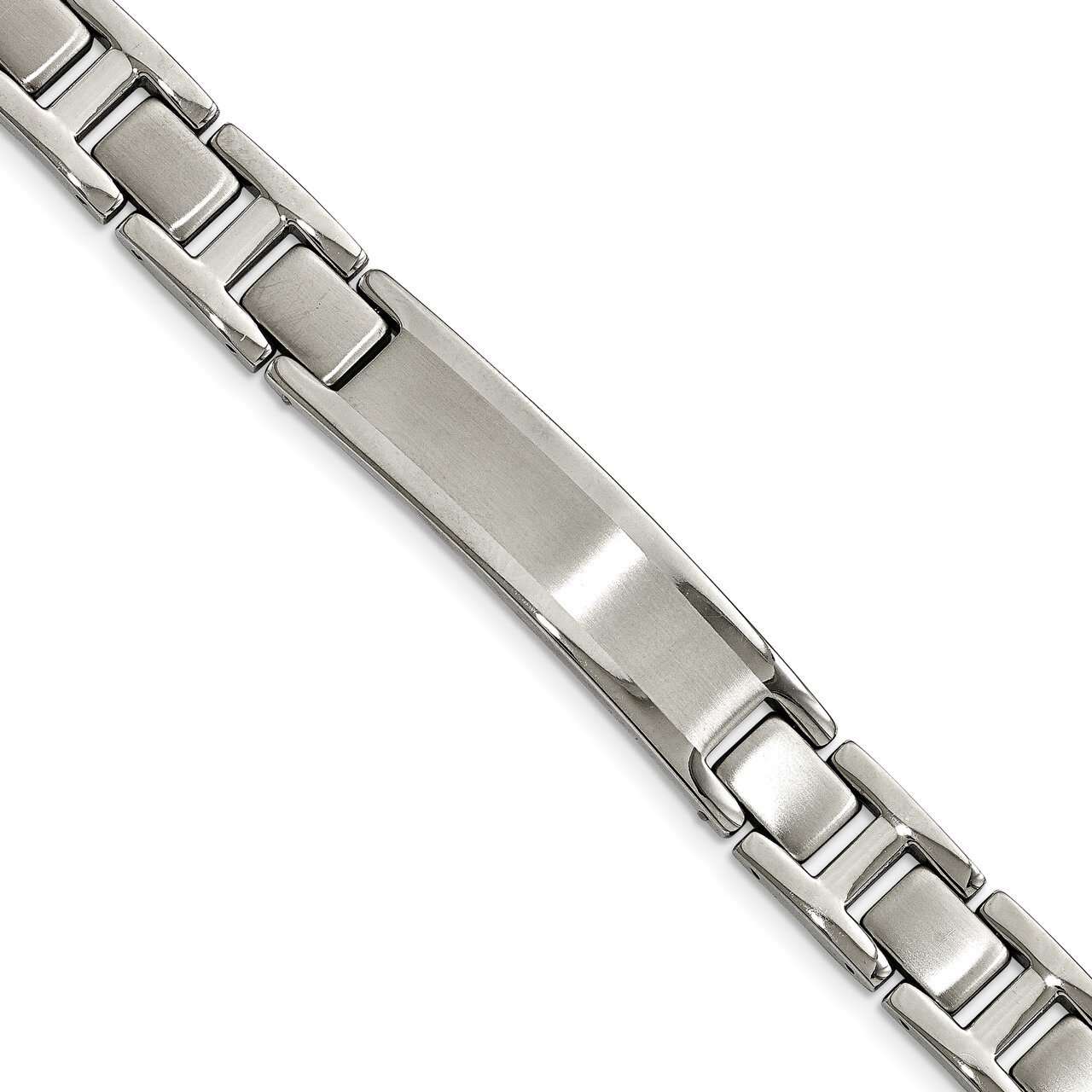 8.25 ID Link Bracelet Stainless Steel Brushed and Polished SRB2013-8.25 by Chisel, MPN: SRB2013-8.2…