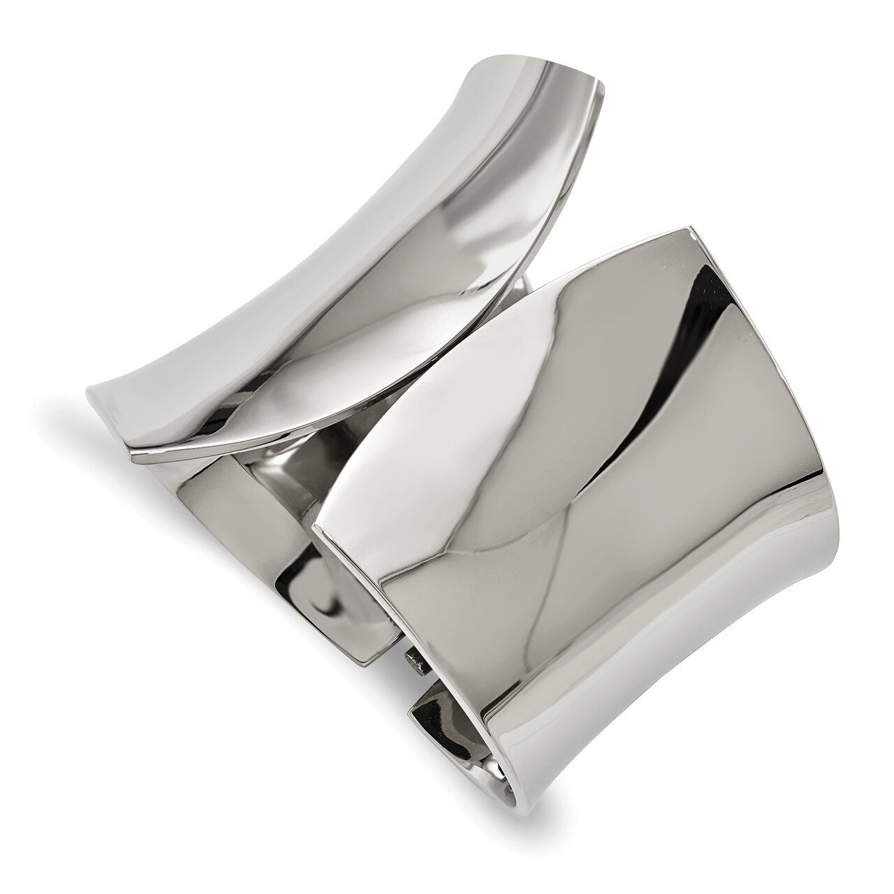 Hinged Bangle Stainless Steel Polished SRB2076 by Chisel, MPN: SRB2076, 191101645198