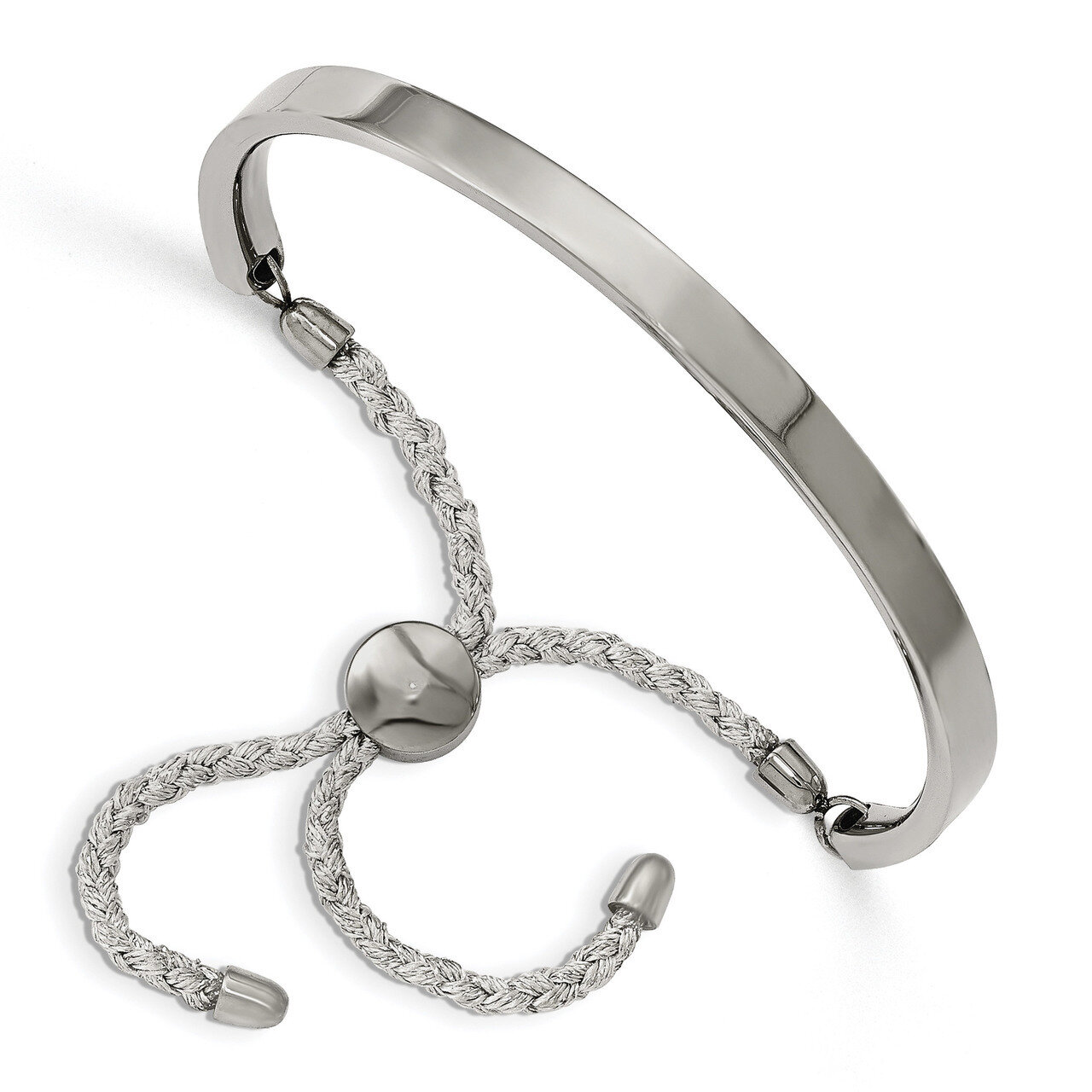 Bar Adjustable Bracelet Stainless Steel Polished SRB2148 by Chisel, MPN: SRB2148, 886774612980