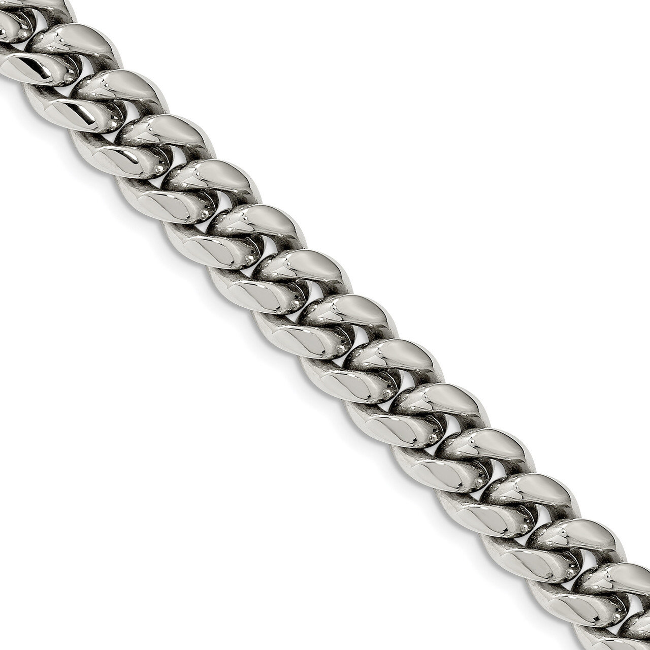 8.5 Inch Curb Chain Bracelet Stainless Steel Polished SRB2529-8.5 by Chisel, MPN: SRB2529-8.5, 1911…