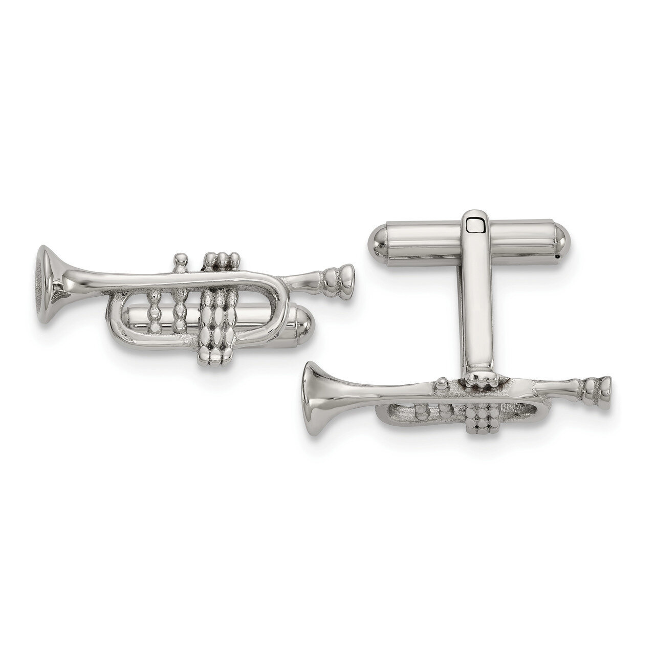 Trumpet Cufflinks Stainless Steel Polished SRC402 by Chisel, MPN: SRC402, 191101017377