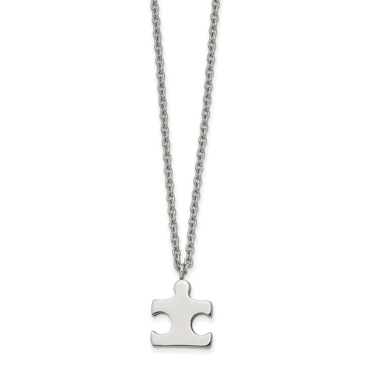 Puzzle Piece 18 inch Necklace Stainless Steel Polished SRN2499-18 by Chisel, MPN: SRN2499-18, 19110…