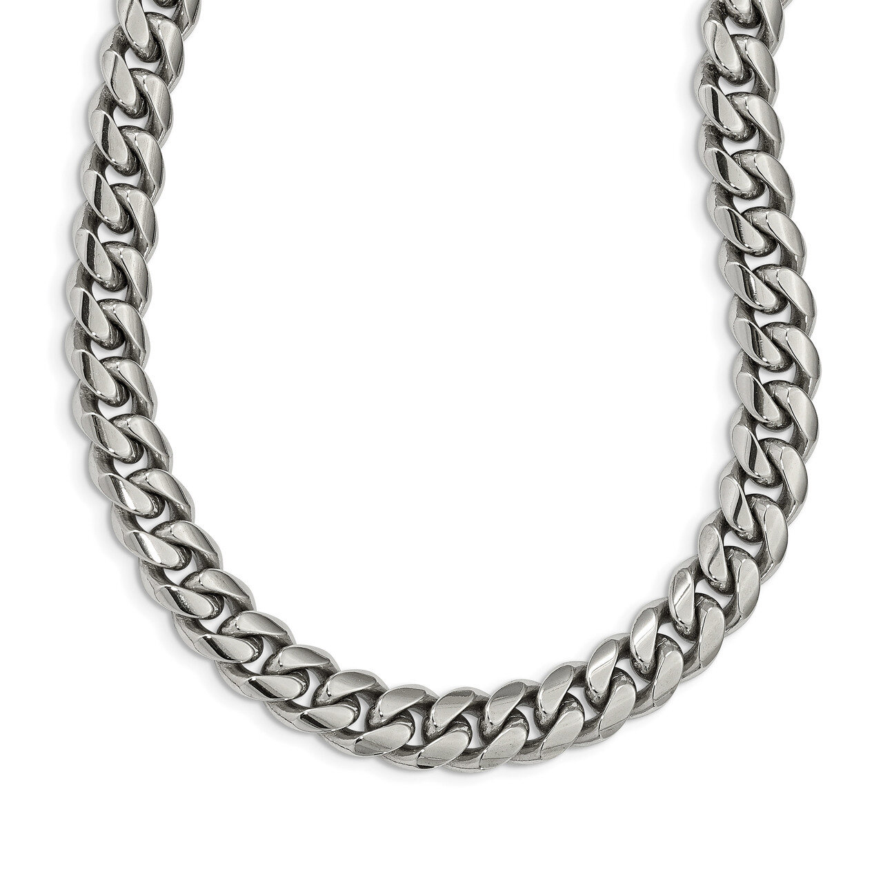 24 Inch Curb Chain Necklace Stainless Steel Polished SRN2524-24