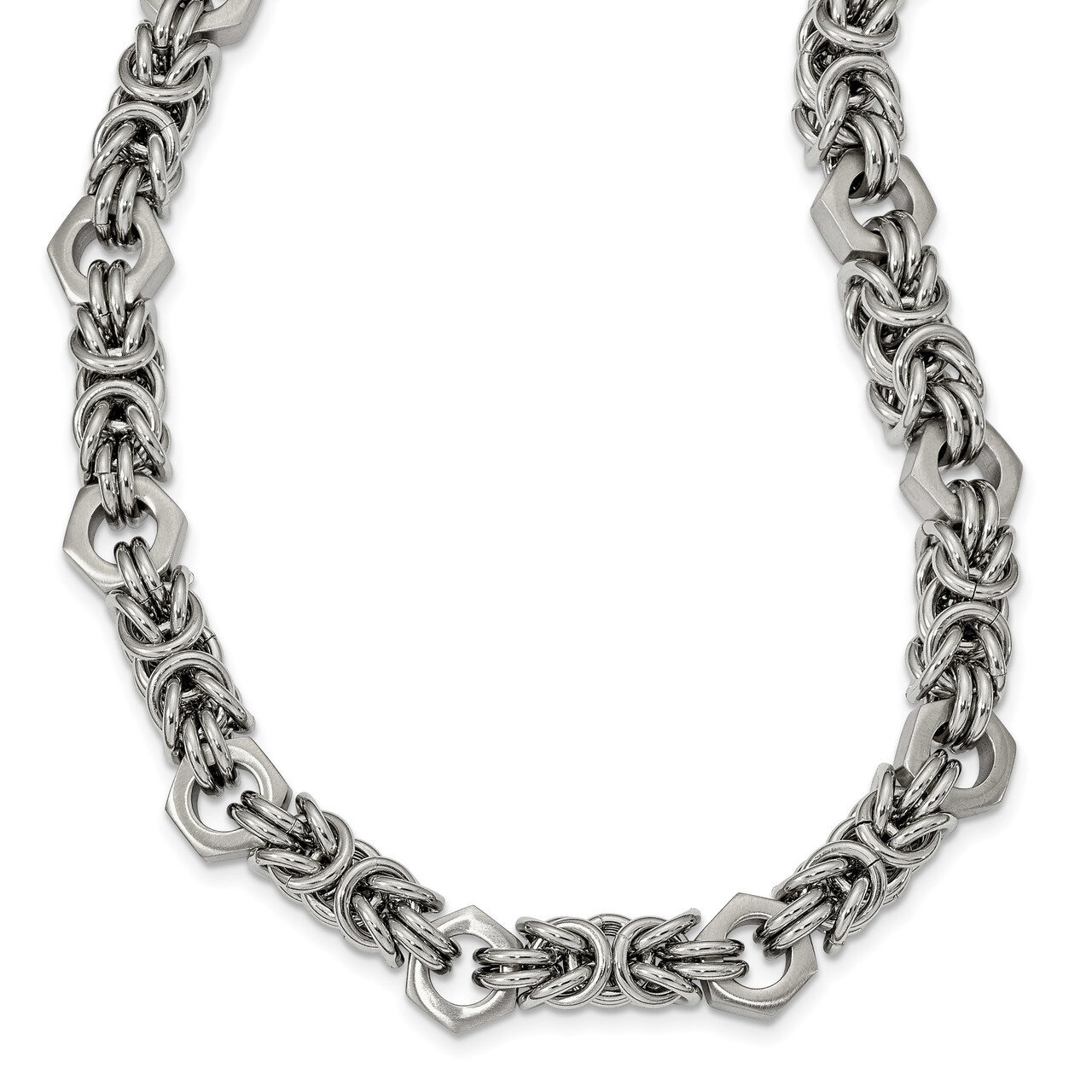 24 Inch Necklace Stainless Steel Brushed and Polished SRN2531-24 by Chisel, MPN: SRN2531-24, 191101…