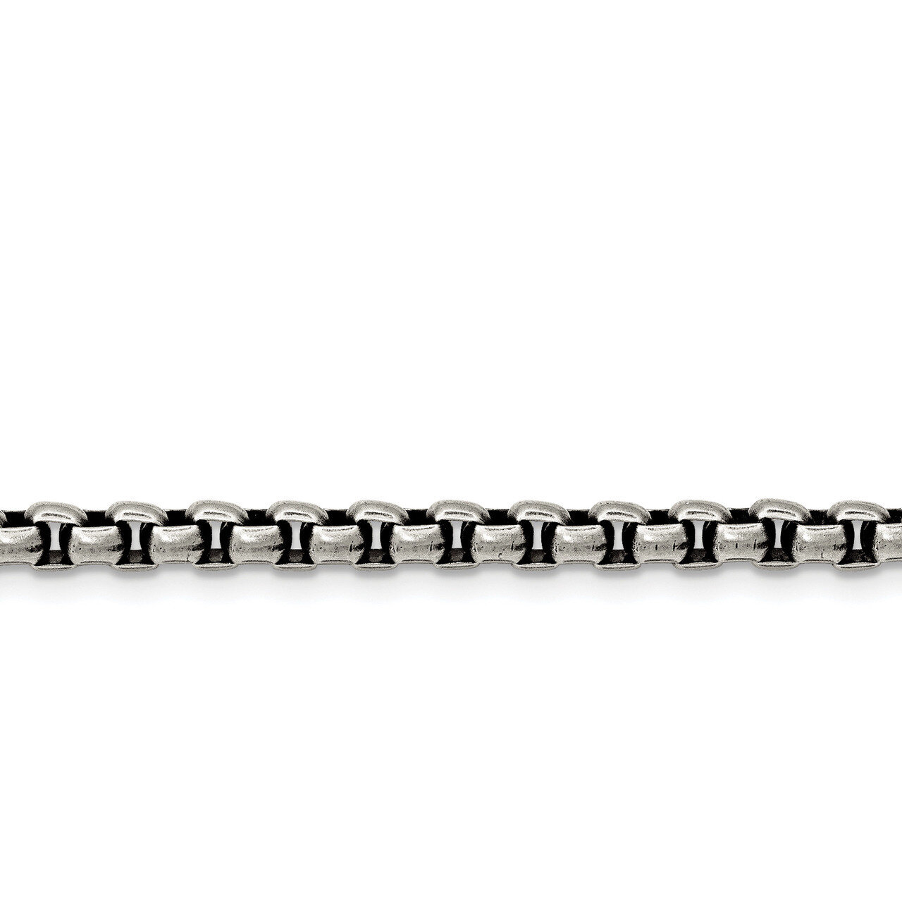 High Polished 3.9mm Rounded Box Chain Stainless Steel SRN2549