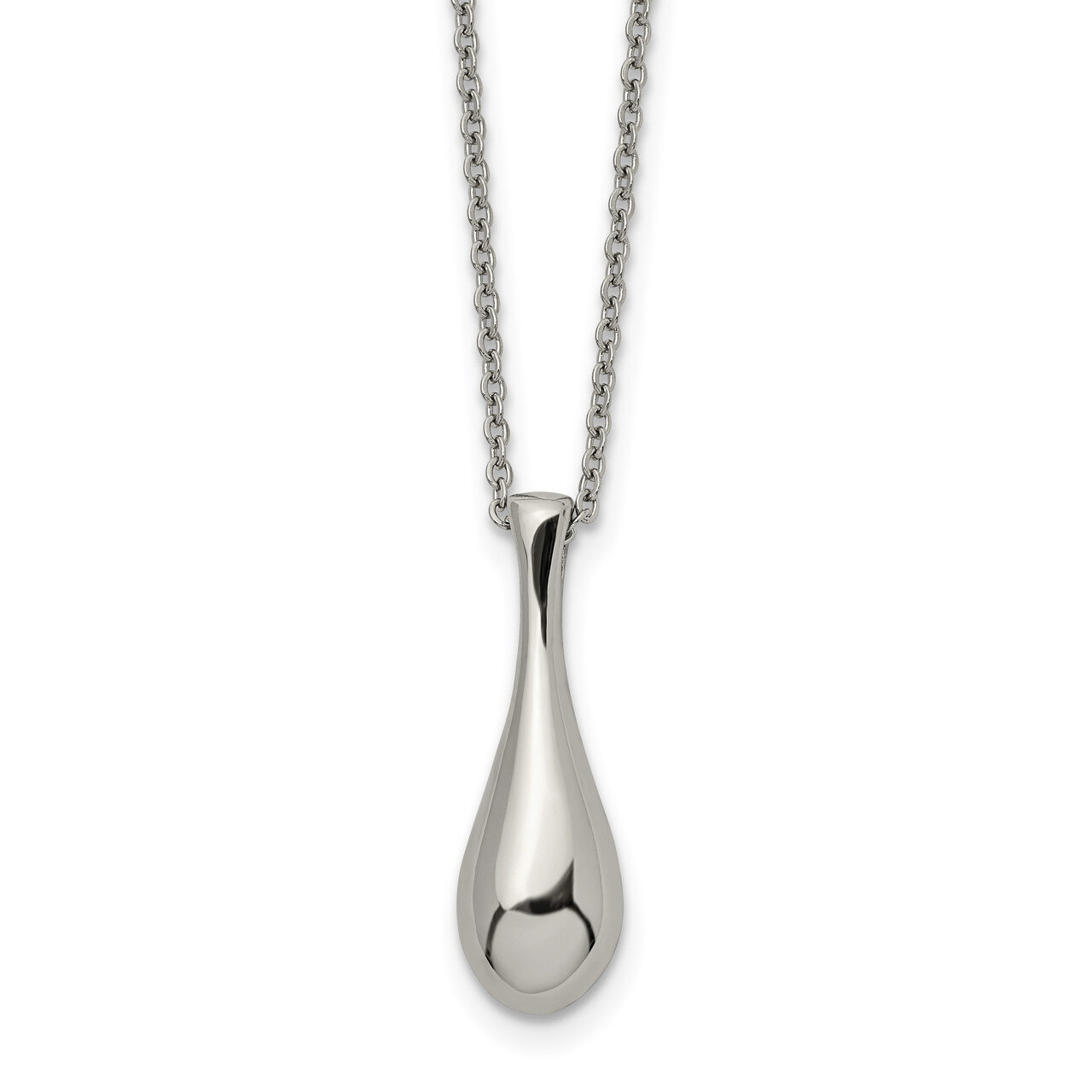 16 Inch with 2 Inch ext Necklace Stainless Steel Polished SRN2576-16 by Chisel, MPN: SRN2576-16, 19…