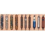 Tizo H. Blue Jeweled Mezuzah, MPN: RS361BMZ,