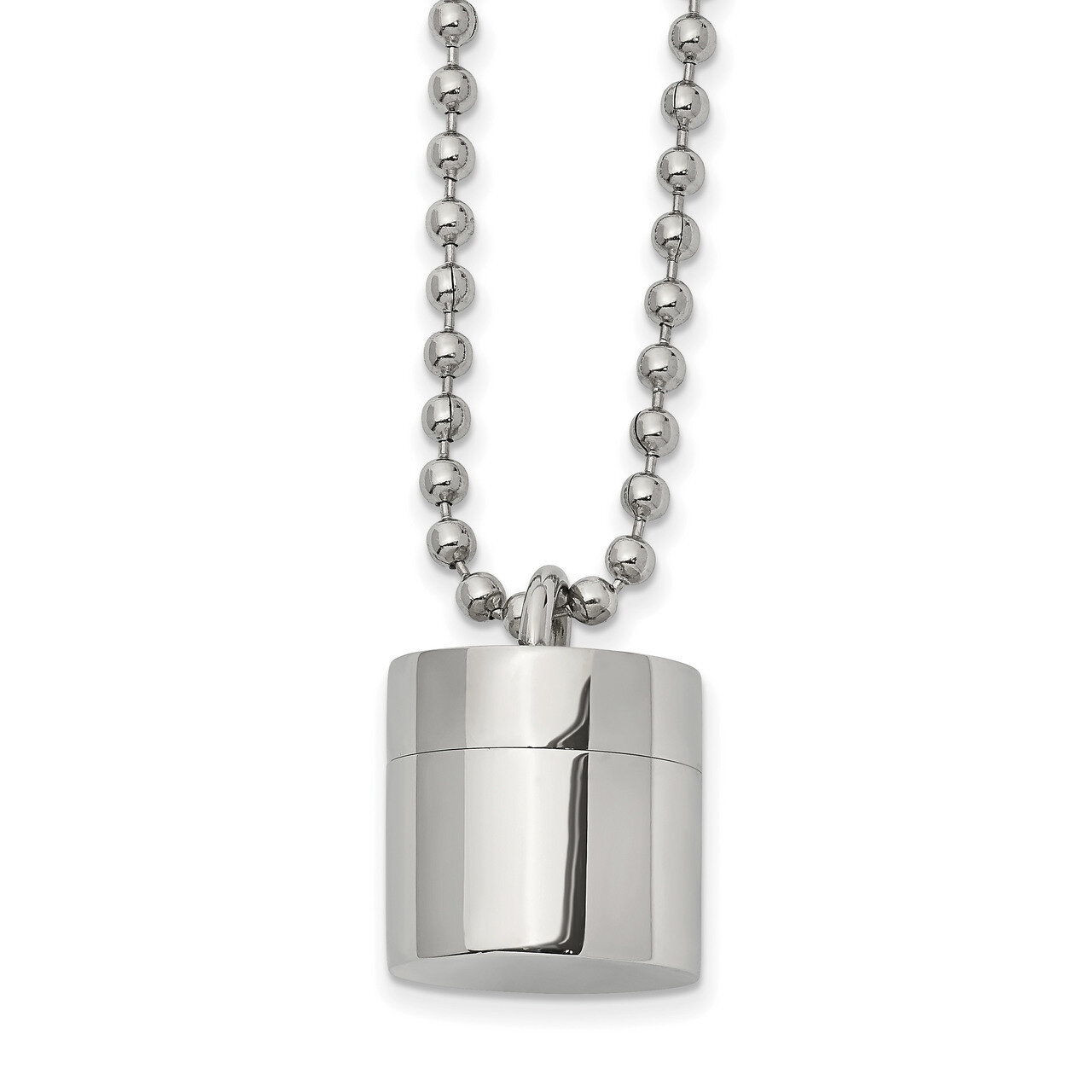 Capsule that Opens 22 inch Necklace Stainless Steel Polished SRN2590-22 by Chisel, MPN: SRN2590-22,…