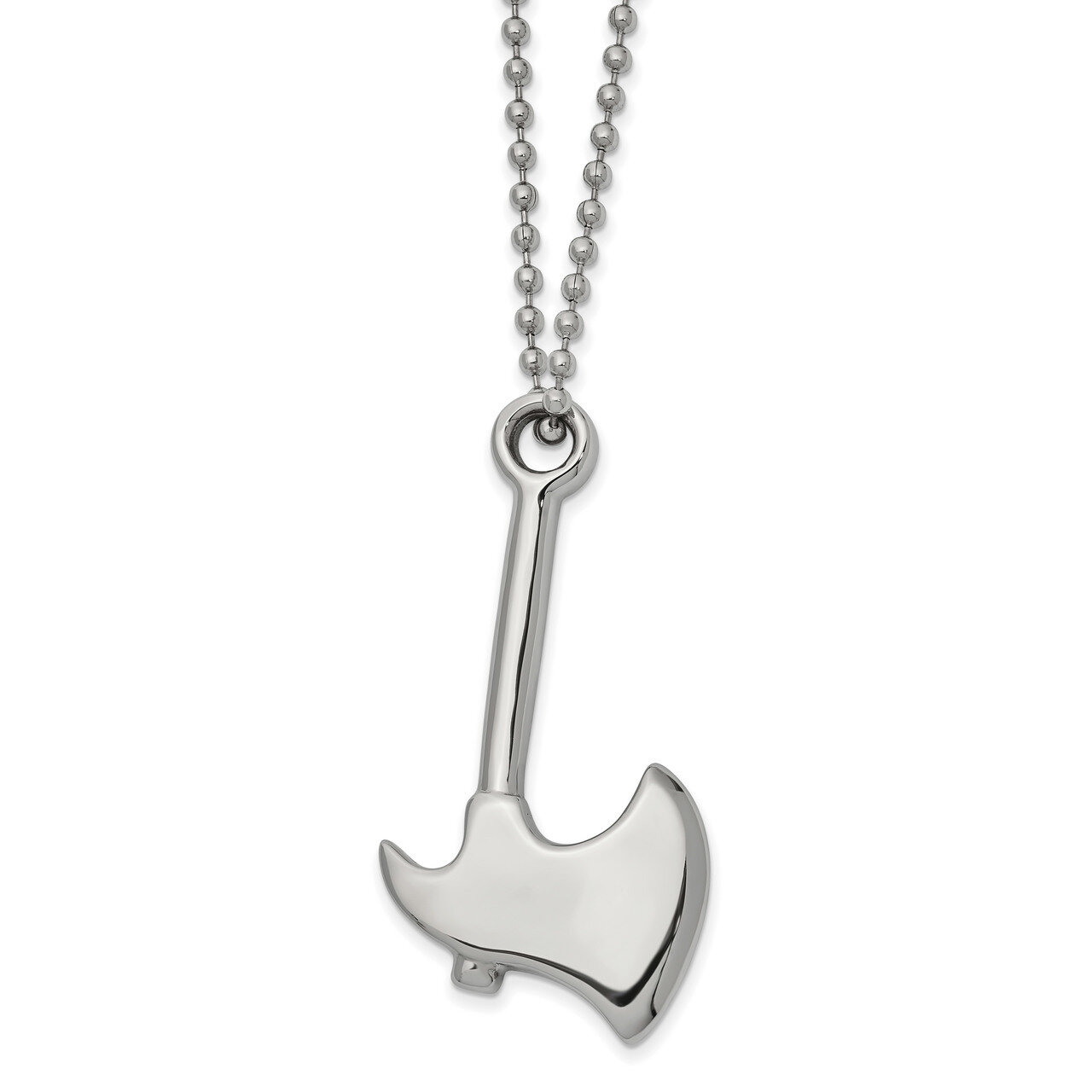 Hatchet 22 inch Necklace Stainless Steel Polished SRN2611-22 by Chisel, MPN: SRN2611-22, 1911016730…