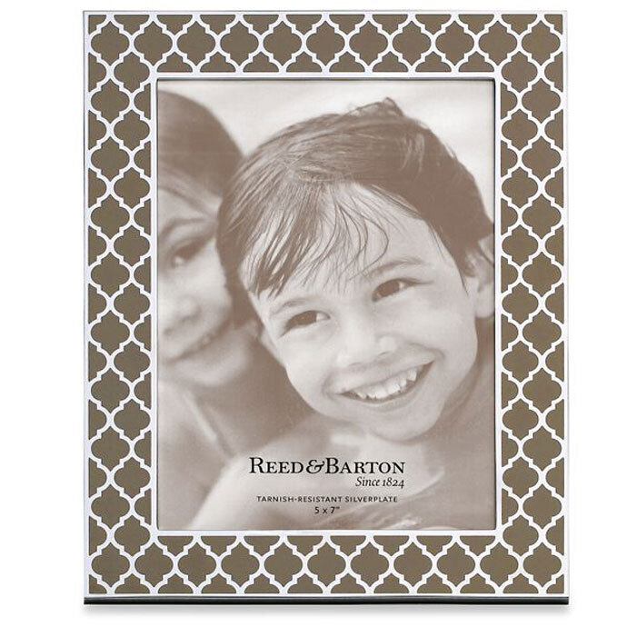 Reed and Barton Mocha 5 x 7 Inch Kasbah Picture Frame 5357