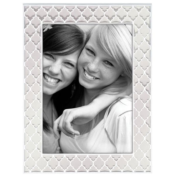 Reed and Barton White 5 x 7 Inch Kasbah Picture Frame 869727