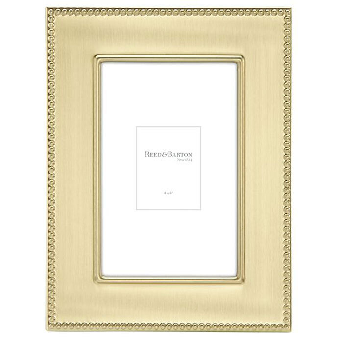 Reed and Barton Lyndon Gold Picture Frame 4 x 6 Inch 866721
