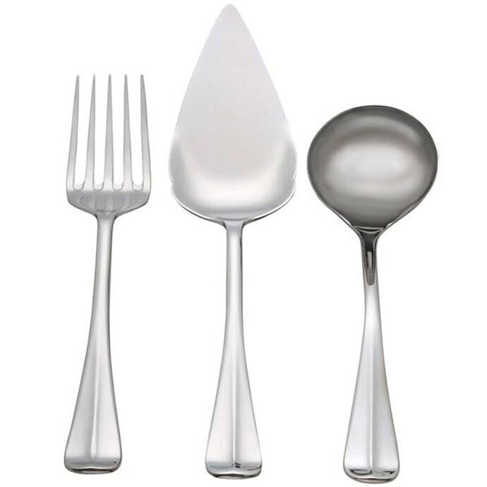 Reed and Barton Royal Scroll Flatware 3 Piece Serving Set 4990813