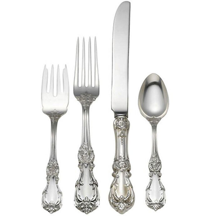 Reed and Barton Burgundy Flatware 4 Piece Place Set Dinner Size 5090898