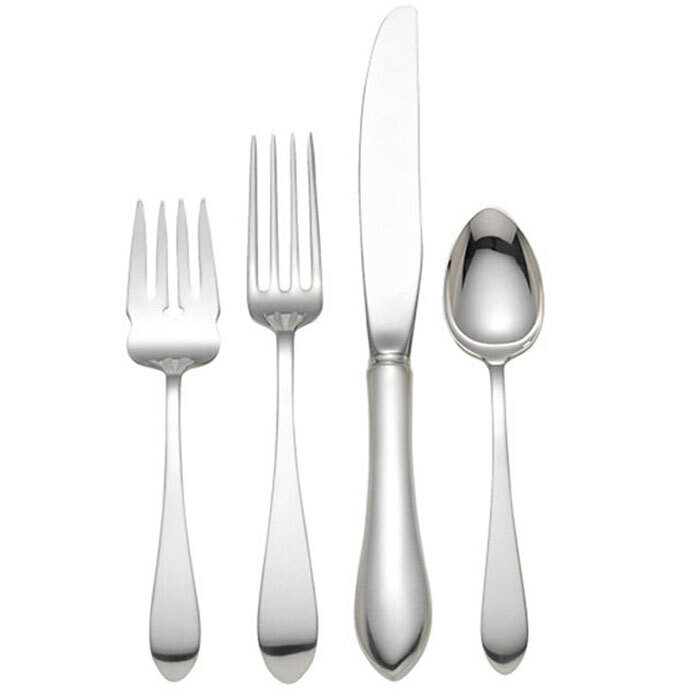 Reed and Barton Pointed Antique Flatware 4 Piece Place Setting Dinner 5930804