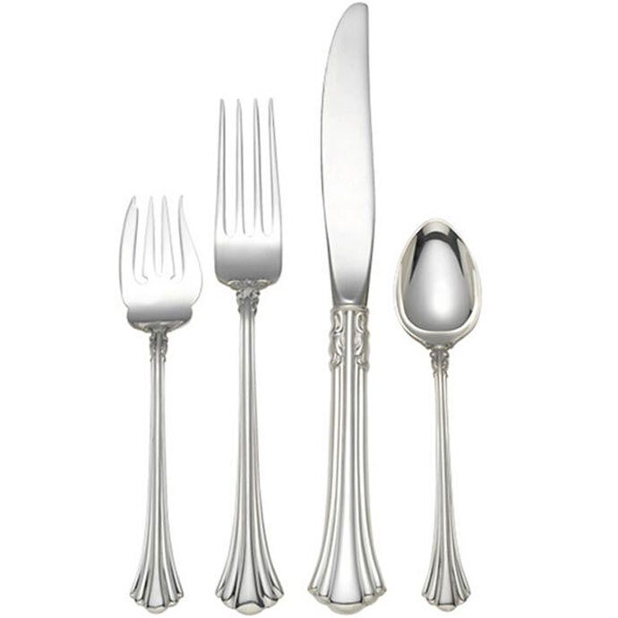 Reed and Barton 18 Century Flatware 4 Piece Place Set Large 7200897
