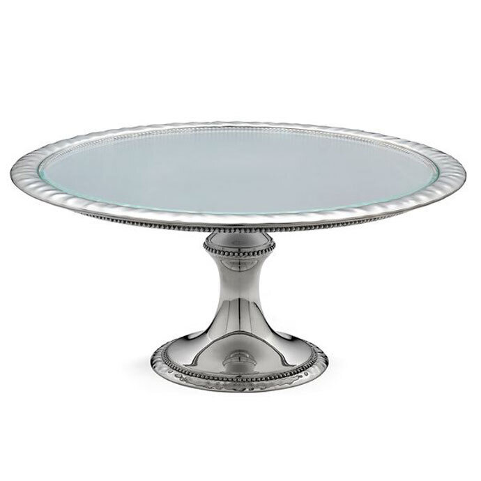 Reed and Barton Banded Bead Large Cakestand 7519