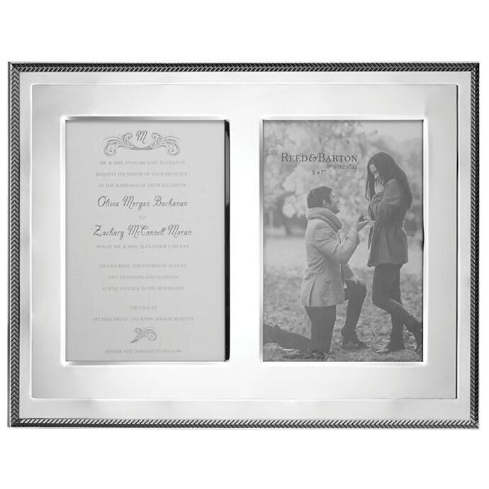 Reed and Barton Kenlie Double Picture Frame 5 x 7 Inch 877139