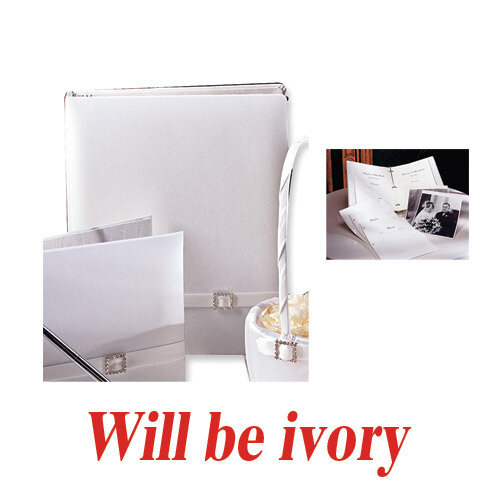 Ivory Glamour (holds 240 signatures, 3 ring binder) Memory Book GL9853