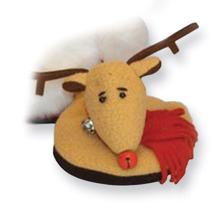 Plush Reindeer Slipper Attachable Coasters GM3516
