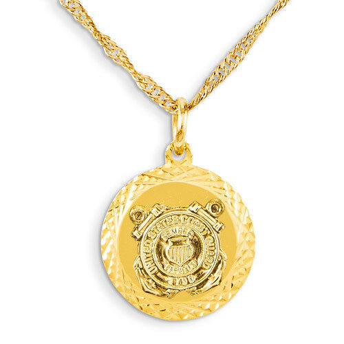 Coast Guard 22k Gold-plated 18 Inch Necklace GM7798