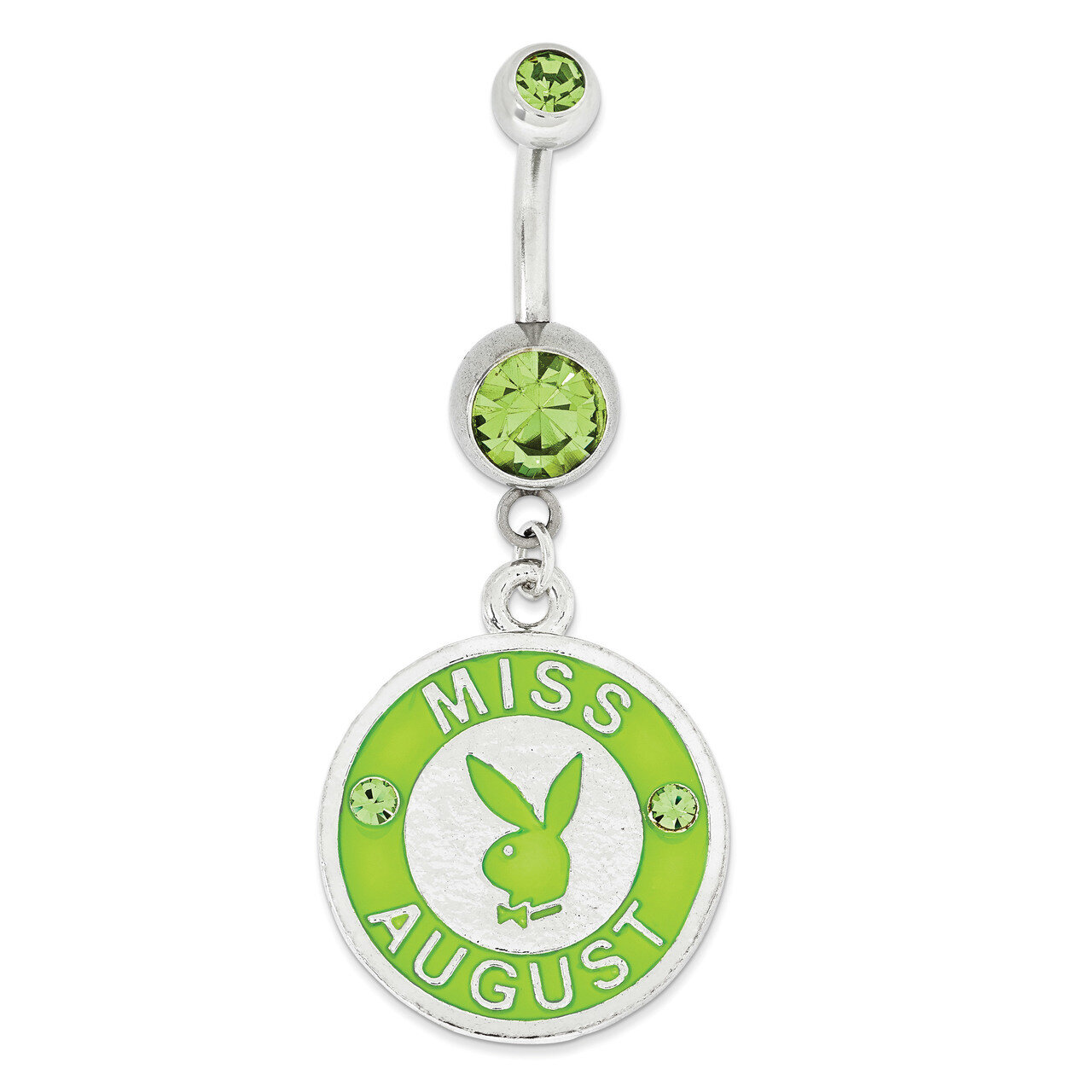 Playboy Miss August Belly Ring PBB163