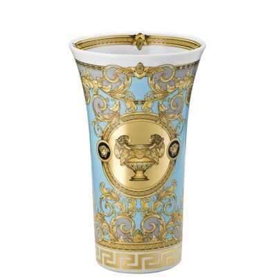 Versace Bleu Prestige Gala Vase 10 1/4 Inch, MPN: 14091-403638-26026, 790955989153