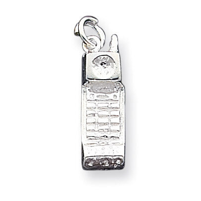 Cell Phone Charm Sterling Silver QC1624